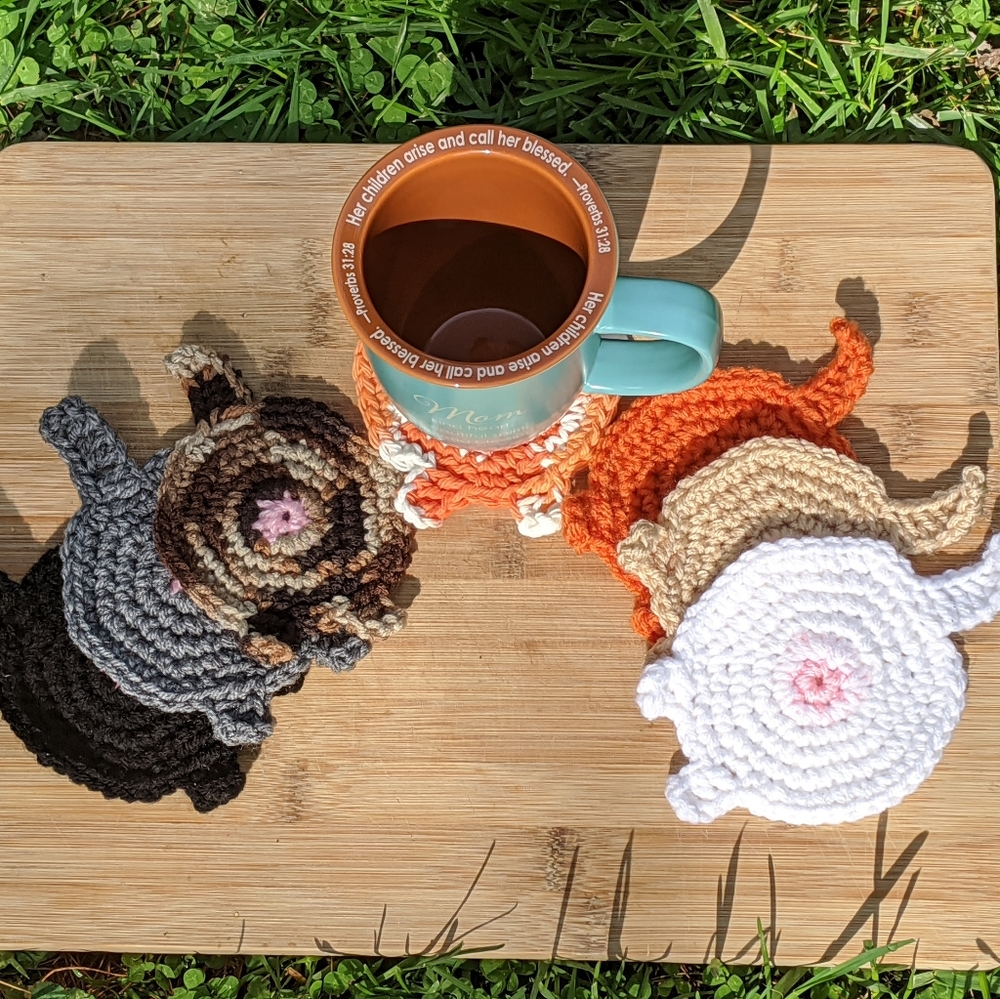 Cat or dog butt coasters